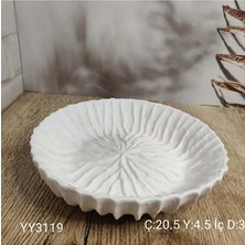 Yoyomold YY3119 Çanak Tabak Damarlı 20.5cm Silikon Kalıp