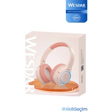 Wesdar K-216H Bluetooth Kulak Üstü Işıklı Kulaklık