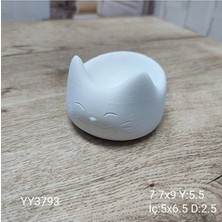 Yoyomold YY3793 - Mutlu Kedi Mumluk Saksi - Silikon Kalip, YY3793, Silikon Kalip Tüm Modeller