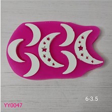 YOYOMOLD YY0047 Yedili Hilal Ay Silikon Kalıp