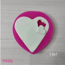YOYOMOLD YY0102 Kalp İçinde Kalp Parçalı Silikon Kalıp