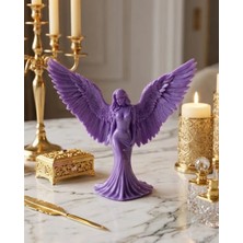 3D Lila Melek Insan Biblo Estetik Dekoratif Obje