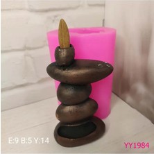 Yoyomold YY1984-ÜST Üste Taş Geri Akış Tütsü Silikon Kalıp