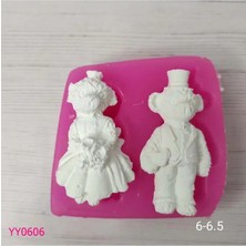 YOYOMOLD YY0606 Gelin Damat Ayıcık Silikon Kalıp