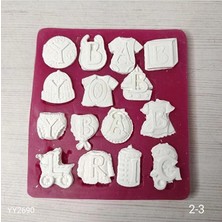 Yoyomold YY2690 Baby Boy Yazıları Bebek Figürleri Silikon Kalıp