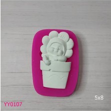 YOYOMOLD YY0107 Saksı İçindeki Papatya Bebek Silikon Kalıp
