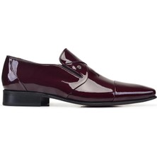 Nevzat Onay Rugan Bordo Klasik Bağcıksız Kösele Erkek Ayakkabı