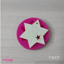 YOYOMOLD YY0106 Desenli Yıldız Boşluklu Yıldız Silikon Kalıp