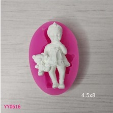 YOYOMOLD YY0616 Ayıcık Tutan Kız Bebek Silikon Kalıp