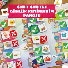 Bunbaza Cırt Cırtlı Günlük Rutin Panosu – Alışkanlık ve Görev Tablosu