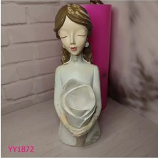 Yoyomold Anne Modeli Buketli Kız Biblo-Vazo Silikon Kalıp: Şefkat ve Zarafetin Buluştuğu Özel Tasarım!