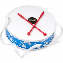 Aslan Ramazan Davulu Büyük Boy Nostaljik Sevimli Oyuncak Mavi