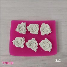 YOYOMOLD YY0130 Altılı Gül Silikon Kalıp