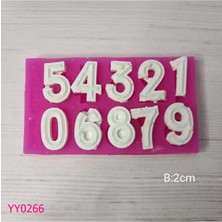 YOYOMOLD YY0266 Çubuklu Rakam Silikon Kalıp