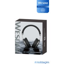 Wesdar K-283H Bluetooth Kulak Üstü Katlanabilir Taşıma Çantalı Kulaklık