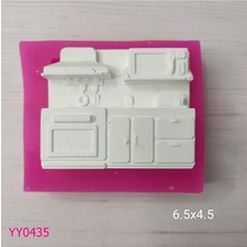 YOYOMOLD YY0435 Minyatür Ankastre Mutfak Dolabı Silikon Kalıp