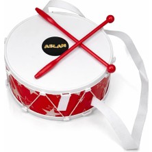 Aslan Ramazan Davulu Nostaljik Sevimli Oyuncak Davul Küçük Boy Kırmızı