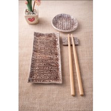 Kilida Sanat- Antik Desenli Sushi Servis Seti