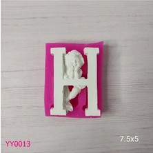 YOYOMOLD YY0013 Melekli Harf H Silikon Kalıp