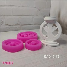 YOYOMOLD YY0007 Melek Tealight Kenarı Yıldızlı Silikon Kalıp