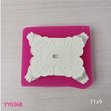 YOYOMOLD YY0368 İşlemeli Dikdörtgen Ayaklık Silikon Kalıp
