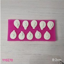YOYOMOLD YY0270 Balon Rakam Silikon Kalıp