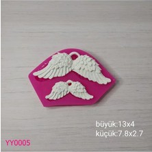 YOYOMOLD YY0005 İkili Melek Kolye Silikon Kalıp