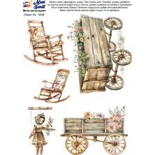 Mavi Sanat Ütü ile Rub On Transfer Kağıdı A4 Model No: 0036