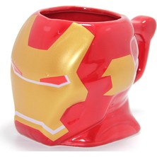 Renklime Marvel Iron Man Kabartmalı Kask Tasarımlı Kupa Bardak
