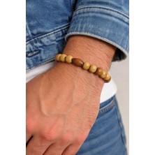 Kokoş Ahşap Boncuklu Erkek Bileklik