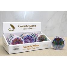 Renklime Mandala Desenli Hareketli Sulu El Aynası - Model 5