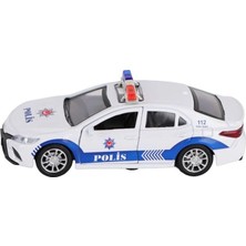 Renklime FY6238-12D Displayda Metal Çek Bırak Polis Arabası