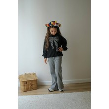 Hophop Çocuk Fitil Pantolonlu Mevsimlik Alt Üst Takım-Kız Çocuk