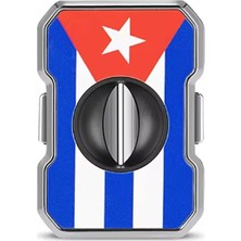 Cigarloong Metal Puro V Kesici 60 Ring Cuban Flag