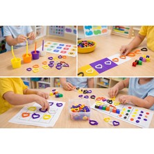 Muray Tekno 2 cm Renkli Kalp Şekilli Sayma ve Oyun Parçaları – Çocuk Aktivite ve Eğitici Oyun Seti(30 Adet)