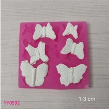 YOYOMOLD YY0592 Altılı Kelebek Silikon Kalıp