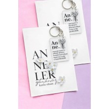 Masalsı Concept Anneler Günü Hediyesi Kartlı Jelatinli Pleksi Anahtarlık 10 Adet