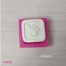 YOYOMOLD YY0575 Bebek Ayak İzi Kare Magnet Silikon Kalıp