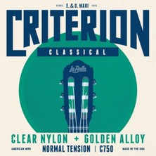 La Bella Strings La Bella C750 Klasik Gitar Teli Seti (Profesyonel - Carbon Series) | Florokarbon Tizler, Gümüş Kapl