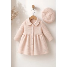 Dinamik çocuk Kız Bebek Kapitone Trenç Elbise & Paris Şapka 2'li Takım – 6-12-18 Ay, Premium Zigzag Desen, Mevsimlik