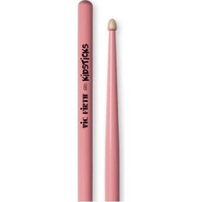 Vic Firth Baget (Çift) Kıdstıck Pembe, Hıckory, 0.520 X13  , Kıdspınk