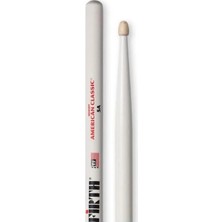 Vic Firth BAGET(ÇİFT)5A Wood Whıte, Hıckory, 0.565 X16 , Med V5AW