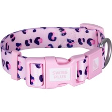 BloominBag Swissplus Urban Paws Pink Leo Recycled Köpek Tasması - 10 mm