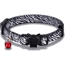 BloominBag Swissplus Urban Paws Zebra Noir Recycled Kedi Tasması- 10 mm