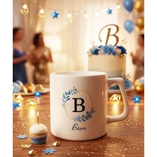 Tanem Kişiye Özel Baş Harfli Isimli Beyaz Kupa Bardak