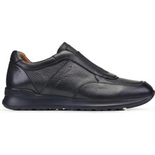 Nevzat Onay Siyah Bağcıksız Sneaker Erkek Ayakkabı