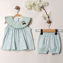 Carmin Baby Kiraz Motifli Kız Ikili Takım