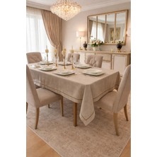 Zeren Home Piko Sarma Detaylı Masa Örtüsü - Runner Takım Taş (Kutulu)