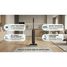Tineco Floor One S9 Artist Neo Kablosuz Akıllı Islak Kuru Süpürge, Zemin Temizleyici Paspas, 22KPA Güçlü Emiş, Iloop Akıllı Emiş, Hyperstretch 180° Yatırılab