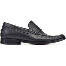 Nevzat Onay Siyah Loafer Rok Kösele Erkek Ayakkabı